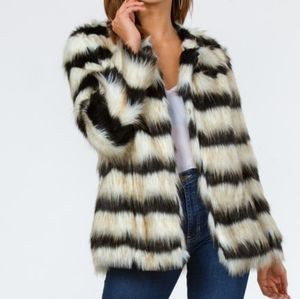 Faux fur coat